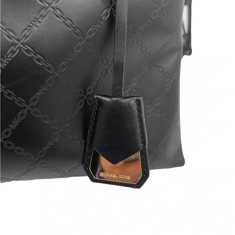 Michael Kors Gramercy Embossed Leather Satchel Bag